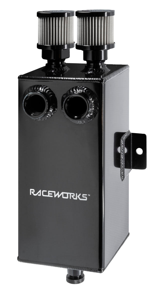 BLACK ALUMINIUM CATCH CAN WITH DRAIN TAP 3.5L