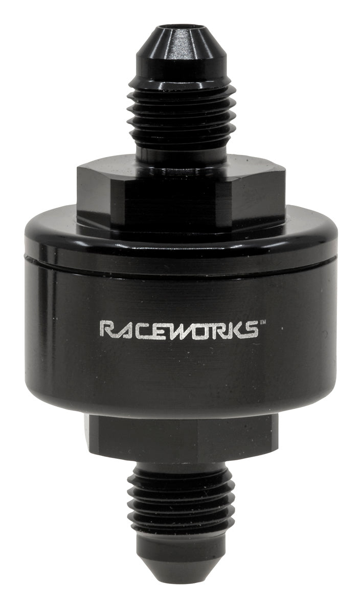 AN-4 BILLET TURBO OIL FEED FILTER 44 MICRON