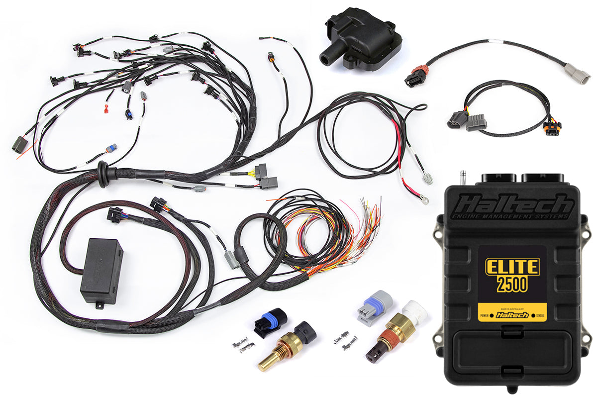 Elite 2500 + Terminated Harness Kit for Nissan RB30 Single Cam with LS1 Coil & CAS sub-harness