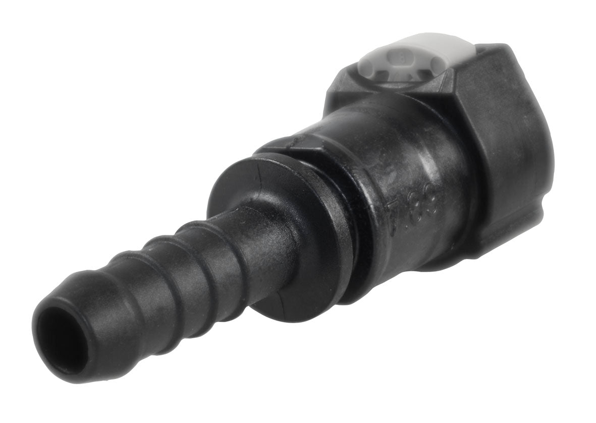 GM FEMALE EFI ADAPTOR 5/16 TUBE TO 5/16 BARB PLASTIC