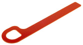 RED LONG TOW HOOK MSA SPEC (300MM)