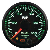 RACEWORKS 52MM ELECTRONIC EFI FUEL PRESSURE GAUGE KIT